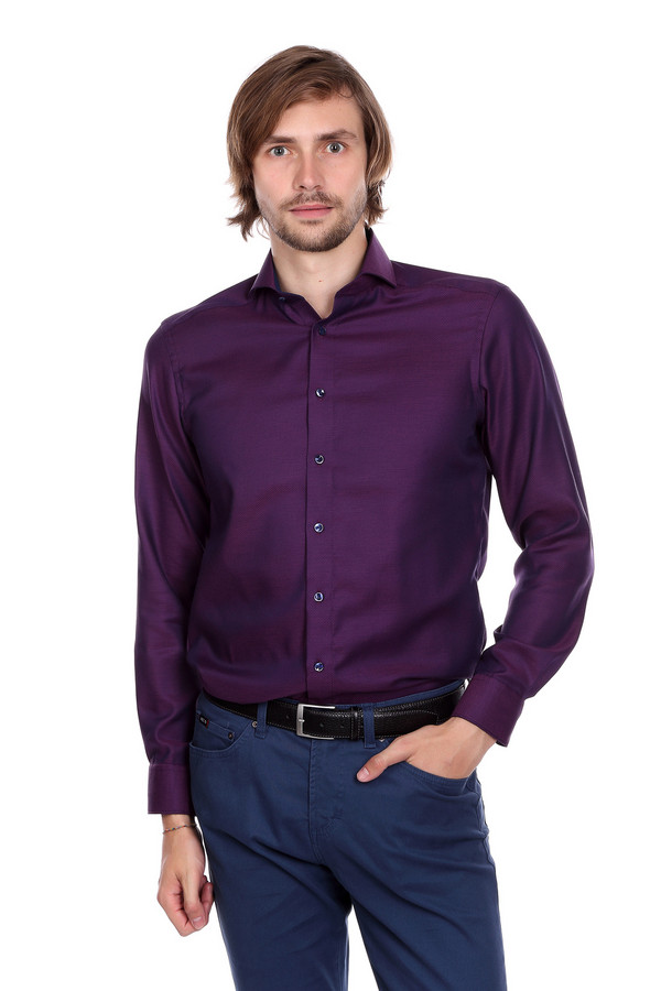 Рубашка с длинным рукавом  - Фиолетовый цвет