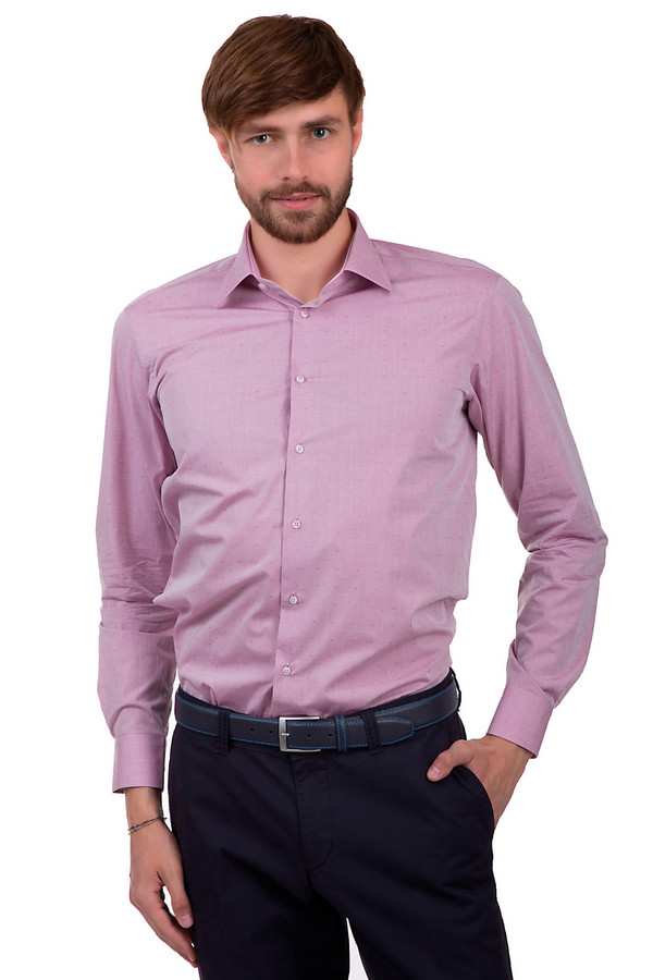 Рубашка с длинным рукавом  - Розовый цвет